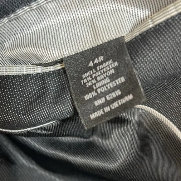 J. Ferrar Mens wool blazer slim dark gray